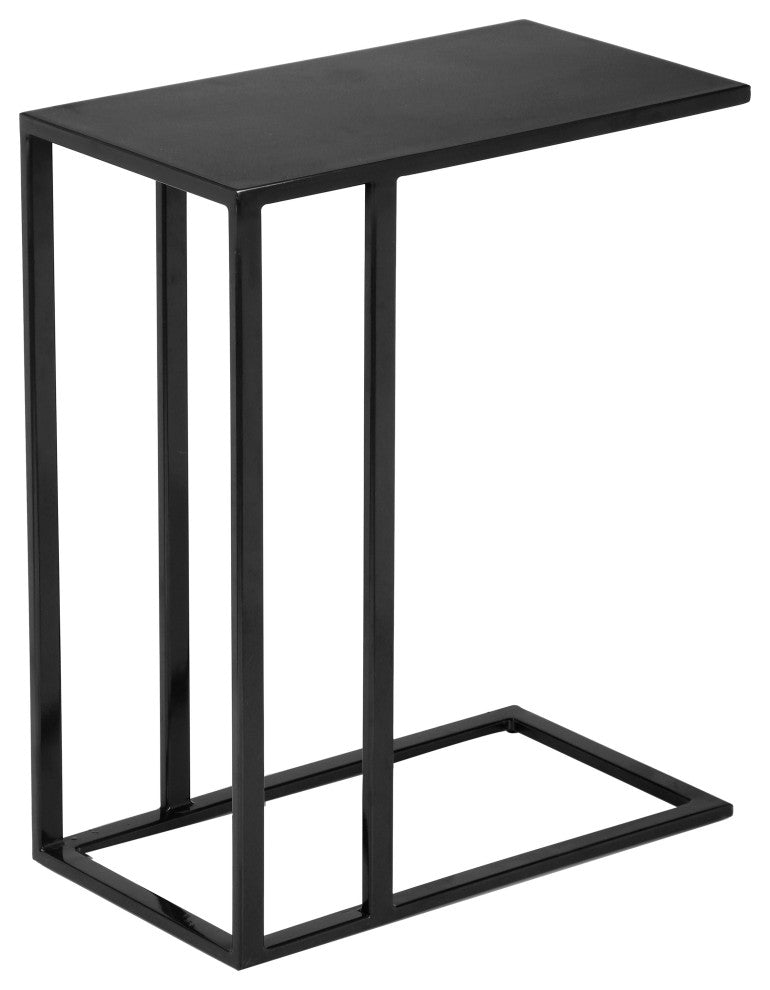 Elements, Tanu, C-Table End Table, Antique ZInc