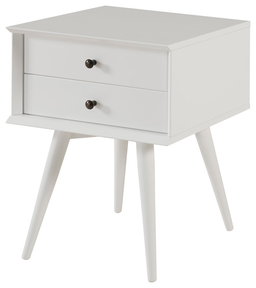 Mid-Century Night Stand, White