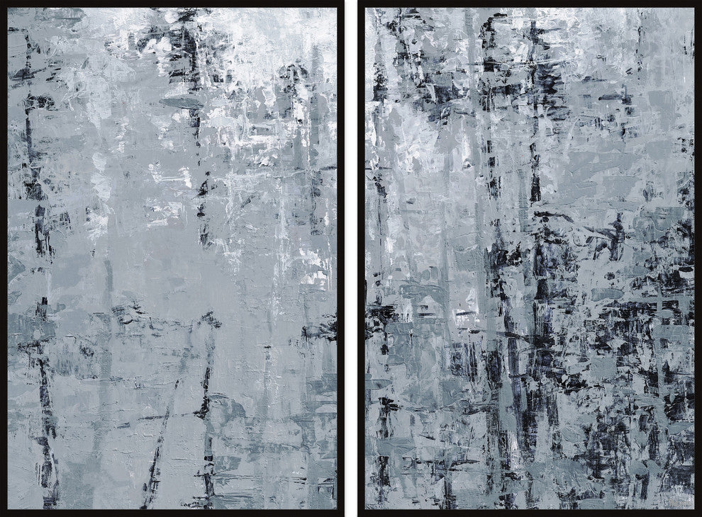 Forest Shadow Diptych, 32"x24"