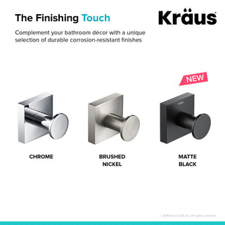 Ventus Bathroom Robe and Towel Hook Brushed Nickel