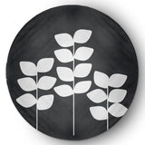 5' Round Simple Stems Spring Chenille Indoor/Outdoor Rug