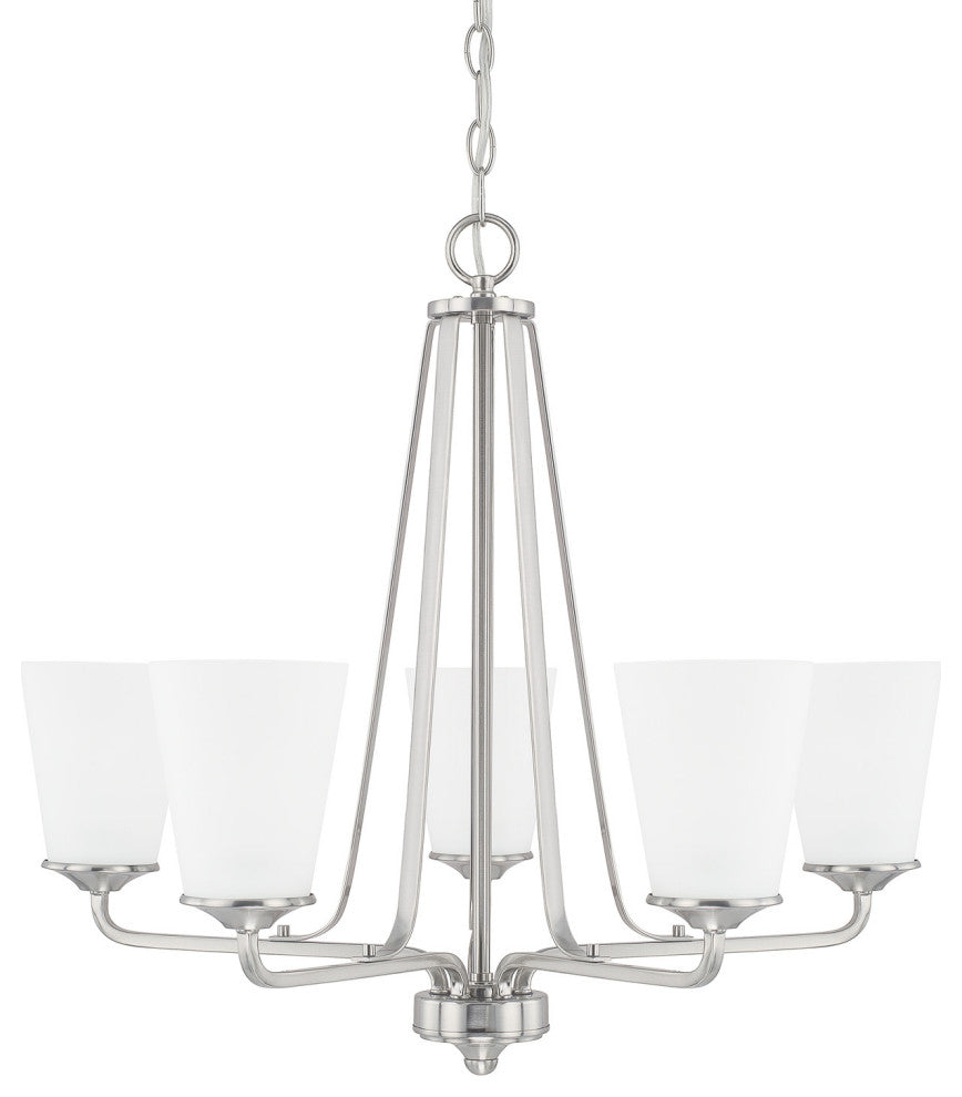Capital Lighting 414151-331 Braylon 5 Light 26"W Chandelier - Brushed Nickel