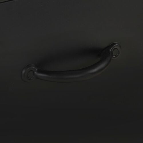 vidaXL Sideboard Rough Mango Wood with Black Frame