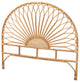 Modern Bohemian Natural Rattan Queen Size Standalone Headboard