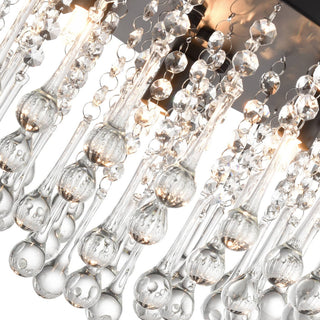 Modern Crystal Ceiling Light 3-Light Flush Mount Light Fixture
