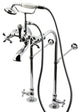 CC58T451MX Freestanding Clawfoot Tub Faucet With Hand Shower, Polished Chrome