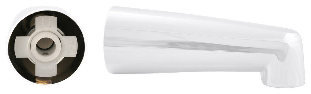 7" Tub Spout for Copper Pipe, Powdercoated White
