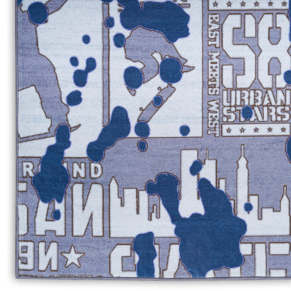 Nourison Imagination 5' x 7' Blue Kids Indoor Rug