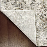 Quartz Ivory and Gray Area Rug, 3.11'x5.7'