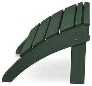 Polywood Seashell Ottoman, Green