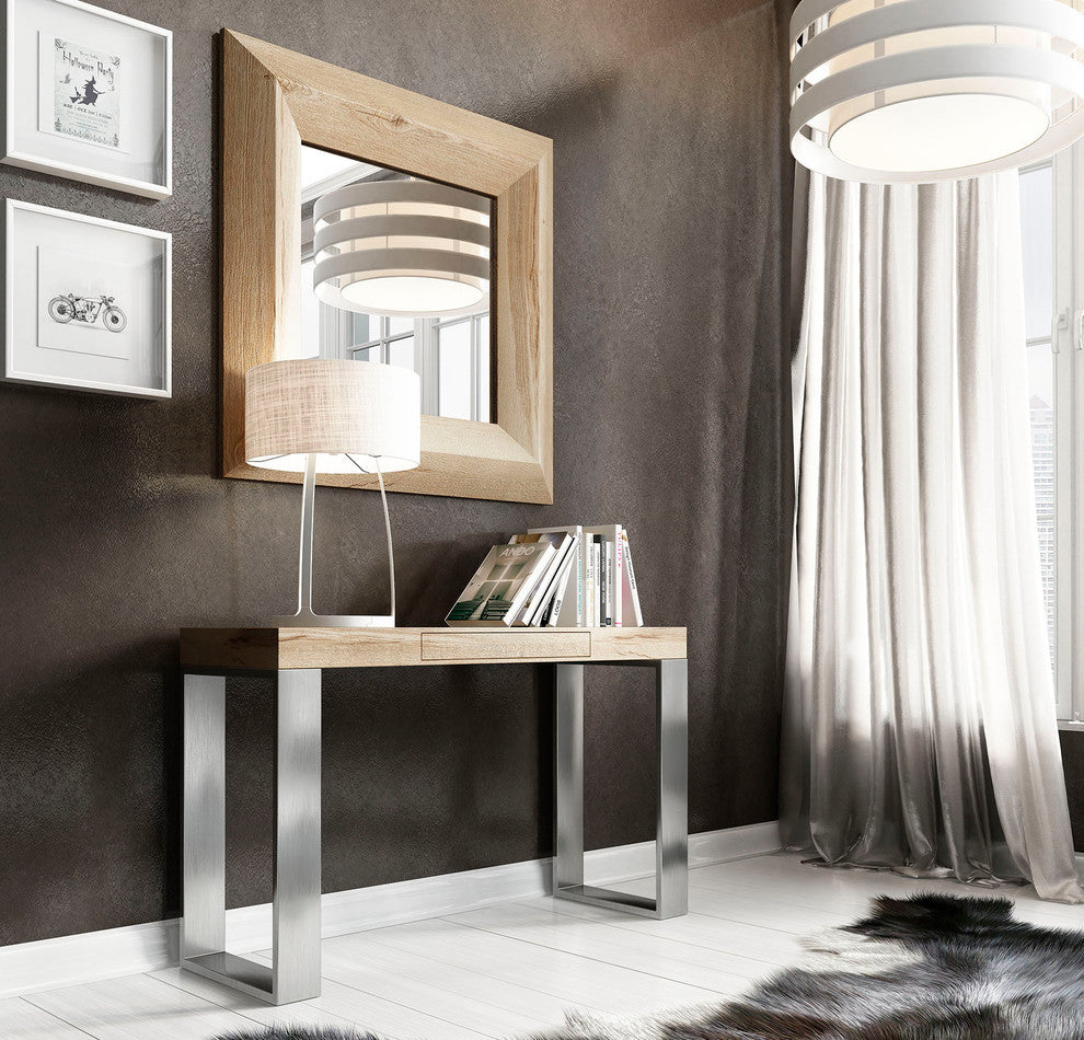 Lifestyle shot in a room with decor; product visible in context with background not white.