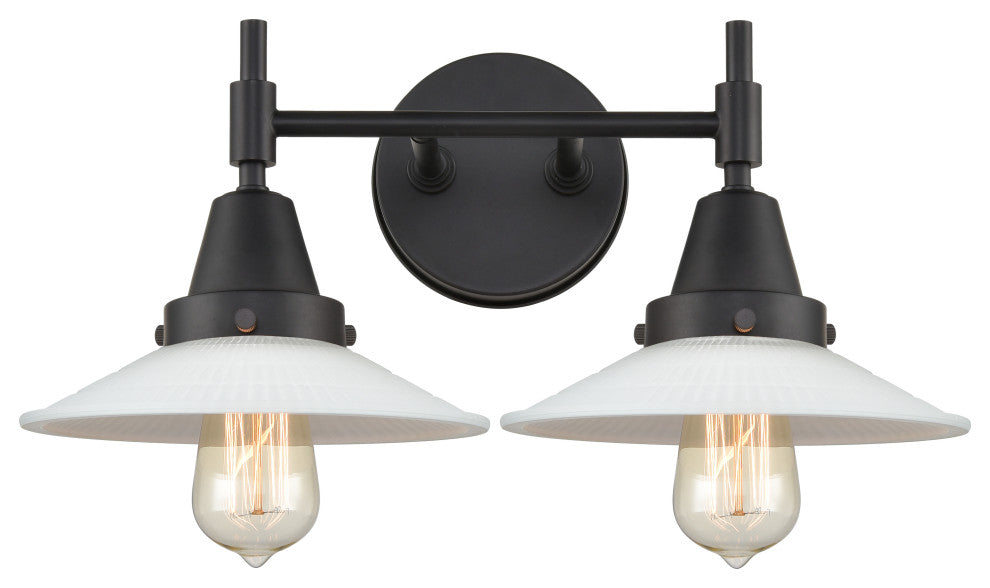 INNOVATIONS LIGHTING 447-2W-BK-G1-LED Caden 2 Light 17 inch Bath Vanity Light