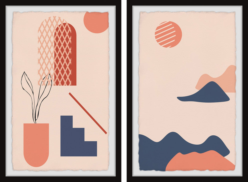 Journey to the Blue Mountains Diptych, 2-Piece Set, 30x45 Panels