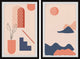 Journey to the Blue Mountains Diptych, 2-Piece Set, 30x45 Panels