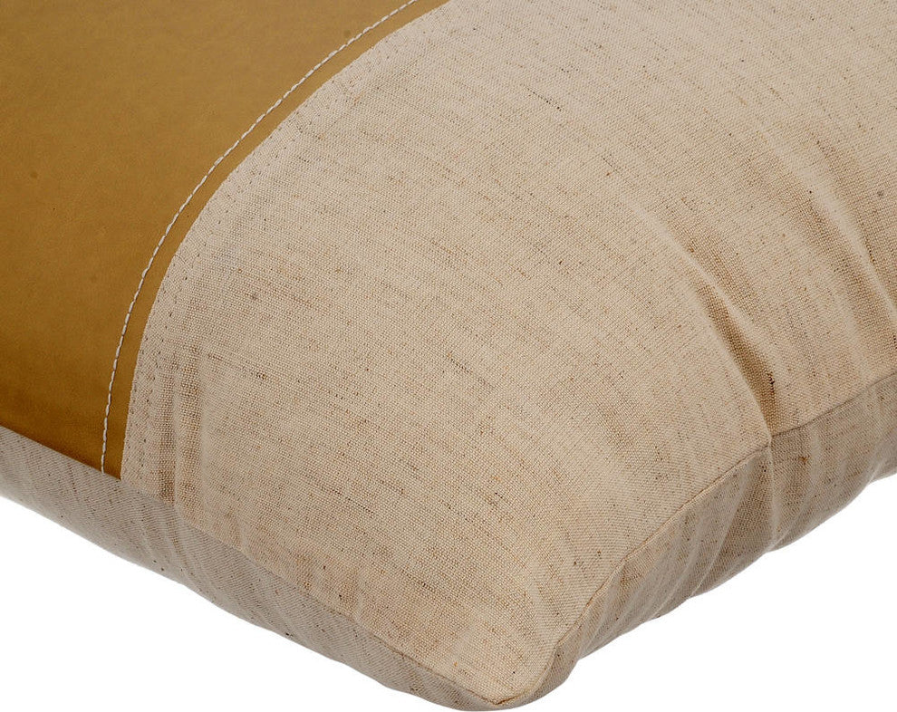 Gold Decorative Pillow Covers 12"x12" Faux Leather, Better Half Matte Gold