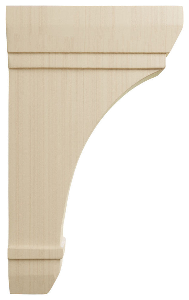 2 1/4"W x 6"D x 10"H Stockport Bracket, Rubberwood