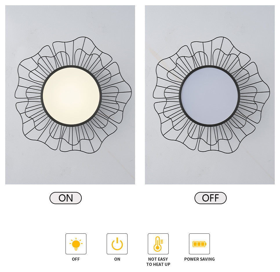 24-Inch Modern 1-Light Dimmable LED Flush Mount Ceiling Lamp