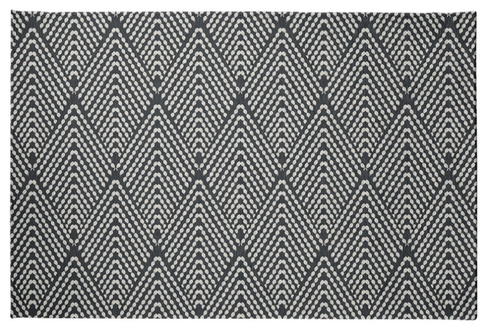 Lifeflor Diamond Spring Chenille Rug, Pepper, 4'x6'