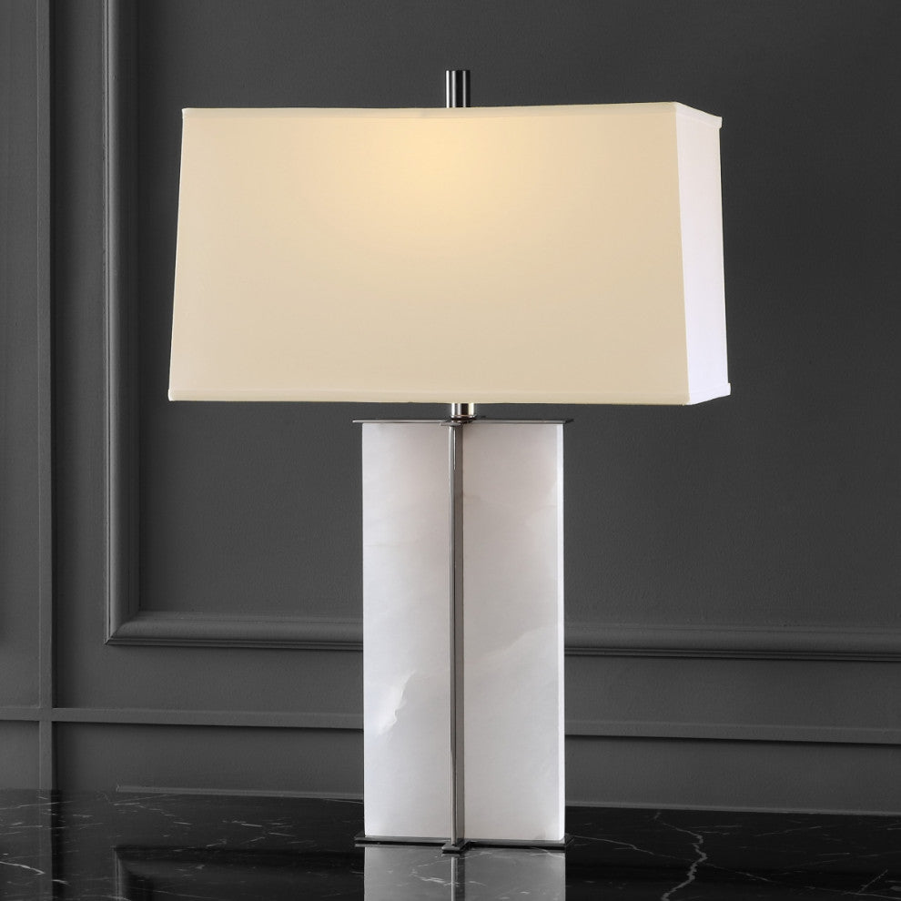 Safavieh Couture Natalee Marble Table Lamp, Black/White