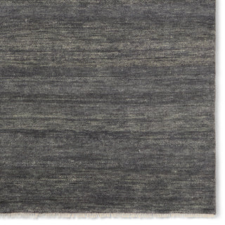 Jaipur Living Origin Knotted Solid Area Rug, Dark Gray, 6'x9'