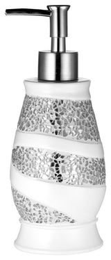 Designer Home Premium Premium Bath Accessories Durable Heavy (White Soap Pump)