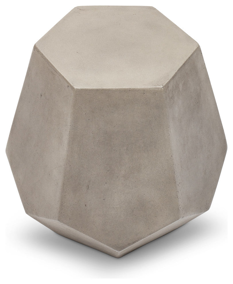 Mixx Faceted Stool, Dark Gray