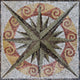 Nautical Mosaic Accent, Dores, 36"x36"