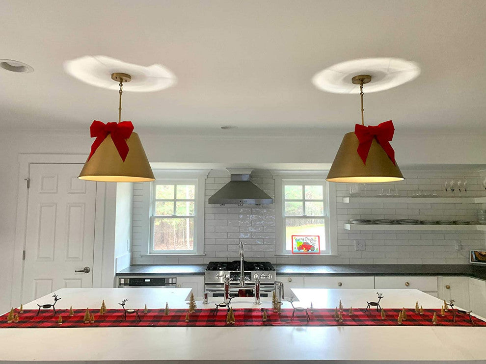 Farmhouse Drum Pendant Lamp Vintage Industrial Ceiling Pendant Light for Kitchen