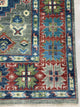 DENIM BLUE / Red Traditional Classic Serapi Area Rug