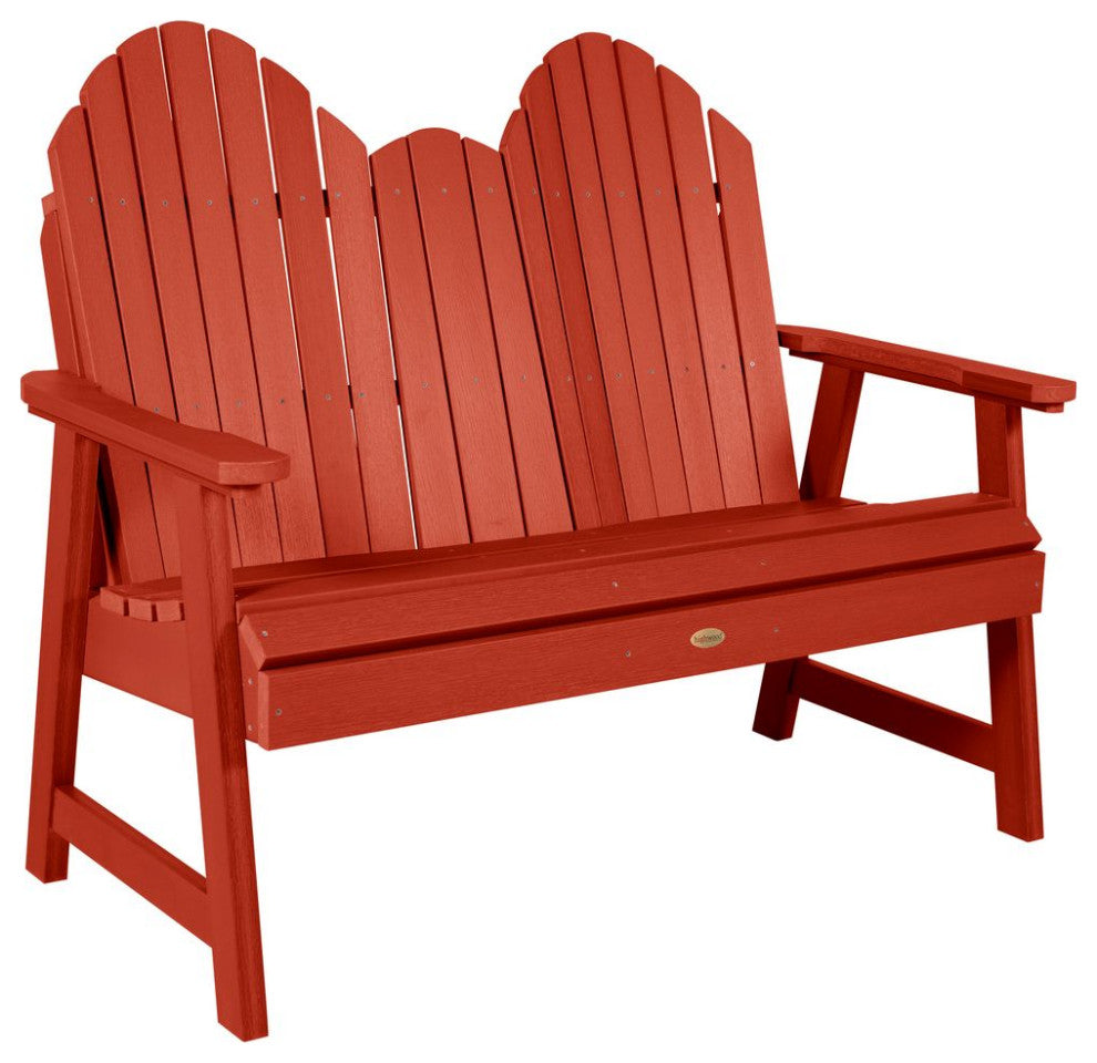 Hamilton 4' Dining Height Bench, Rustic Red