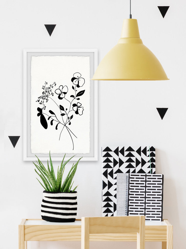"Thriving Buds" Framed Painting Print, 24x36