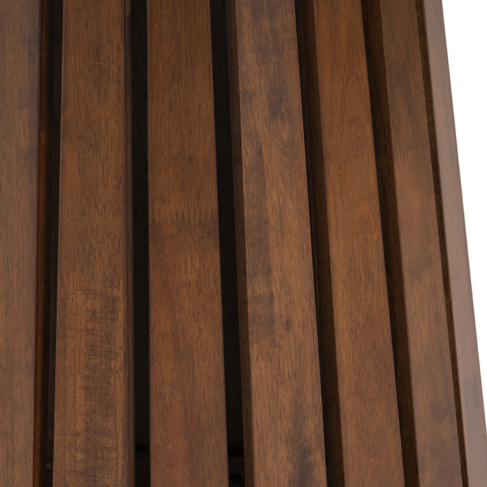 Modrest Weiss Mid-Century Modern Walnut Round Dining Table