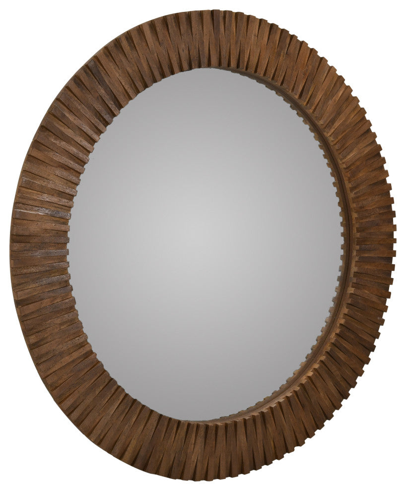 Myrtle Mango Wood Mirror, Brown