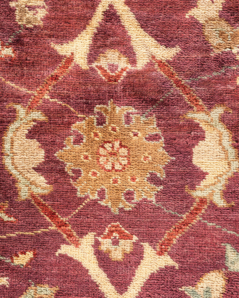 Eclectic, One-of-a-Kind Hand-Knotted Area Rug Red, 11' 8" x 18' 2"