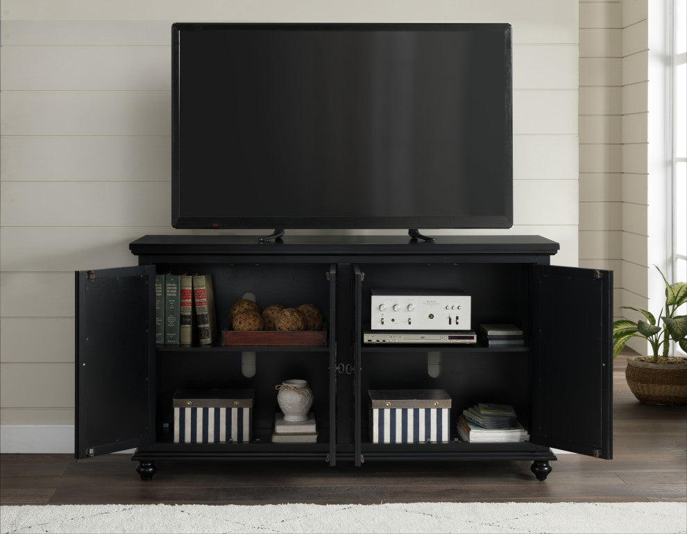 Orleans 63-Inch TV Stand, Antique Black