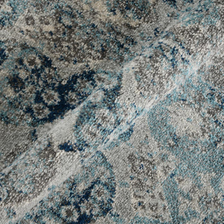 Alessana Loftus Gray Bordered Area Rug, 2'6"x10'3"