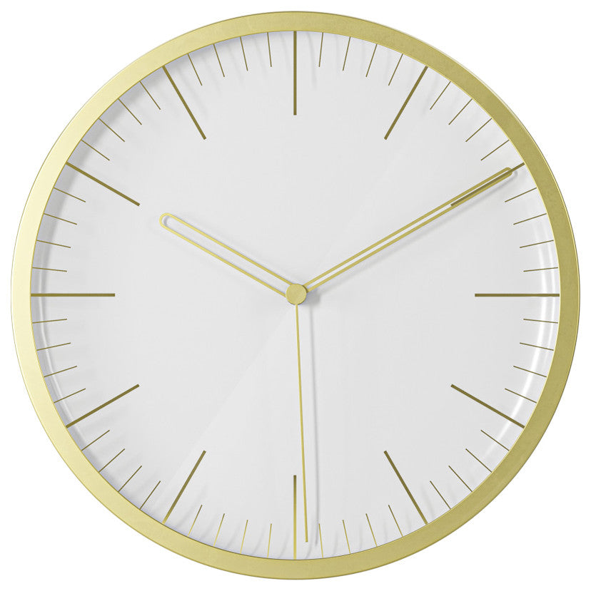 Umbra Infinity Clock, Matte Brass