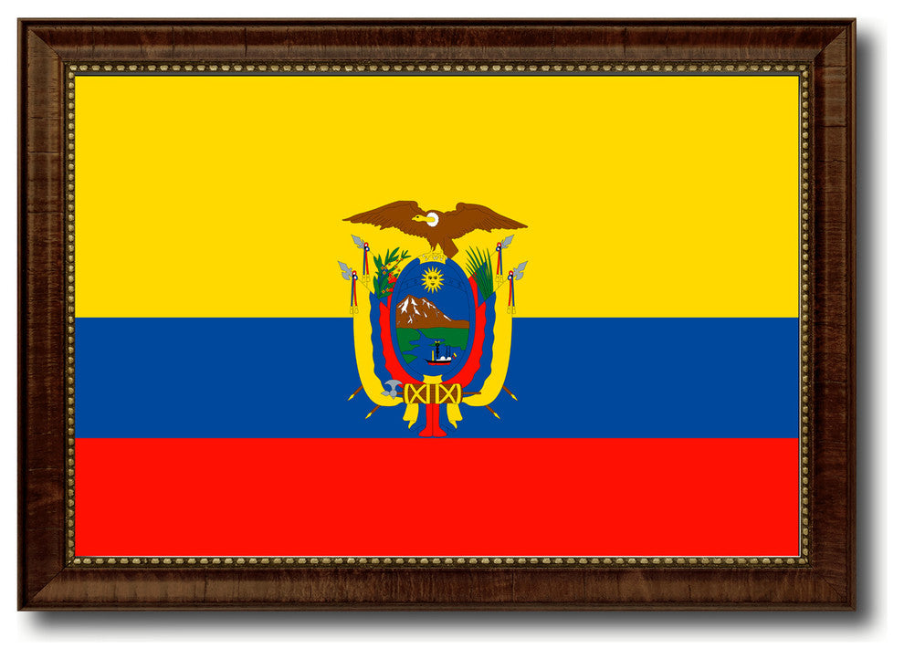 Ecuador Country Flag Canvas Print, 19"x27"