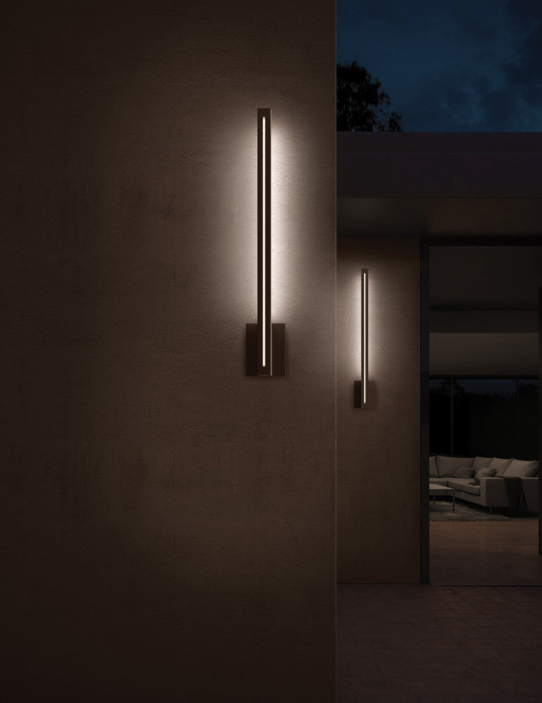 Sonneman 7113-WL Stripe 24" Tall Integrated LED Outdoor Wall - Textured Gray