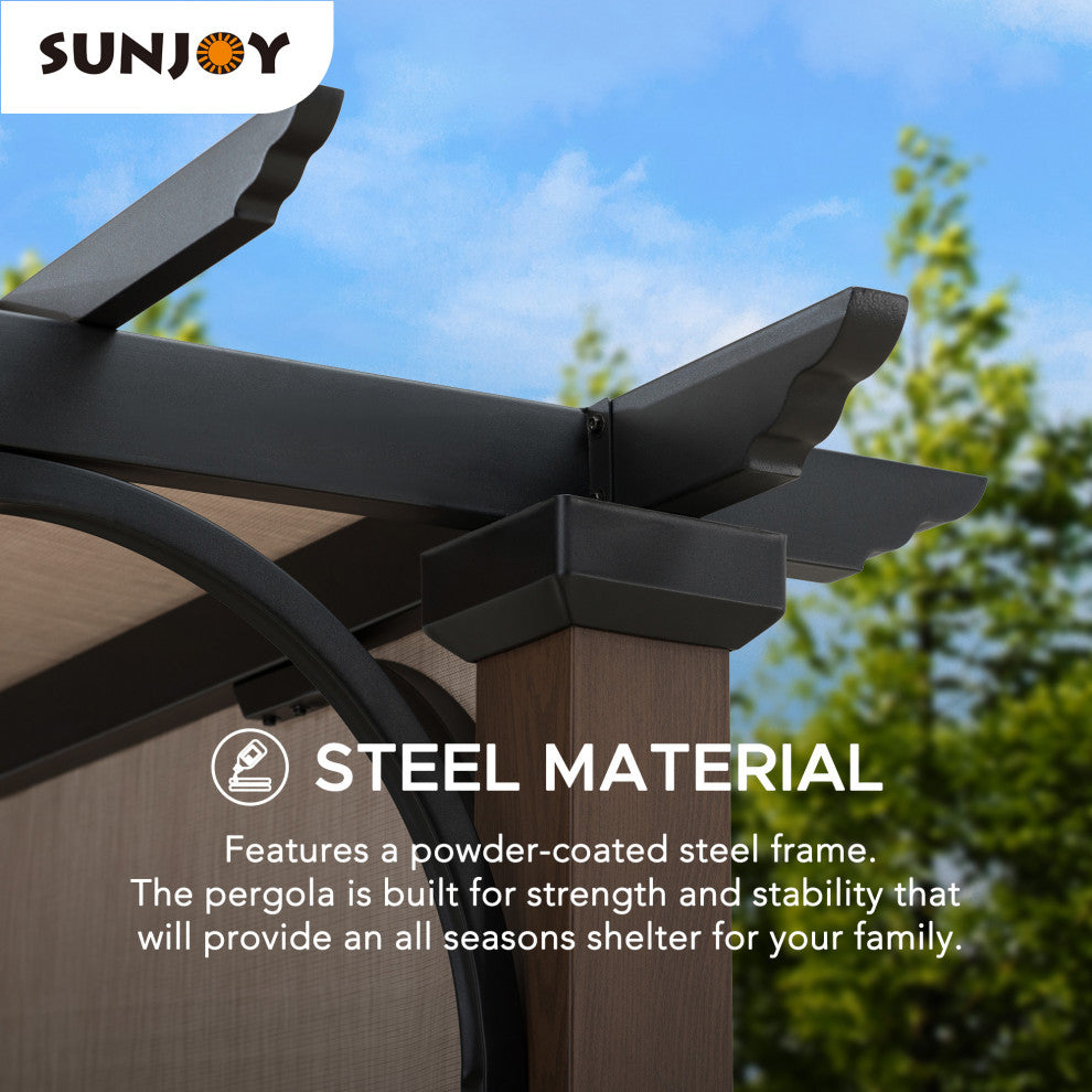 Sunjoy 11'x11' Steel Pergola