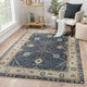 Jaipur Living Princeton Knotted Floral Dark Blue/Beige Area Rug, 9'x12'