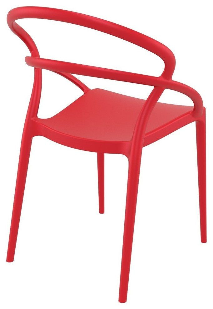 Compamia Pia Set of 2 Dining Chair, Red