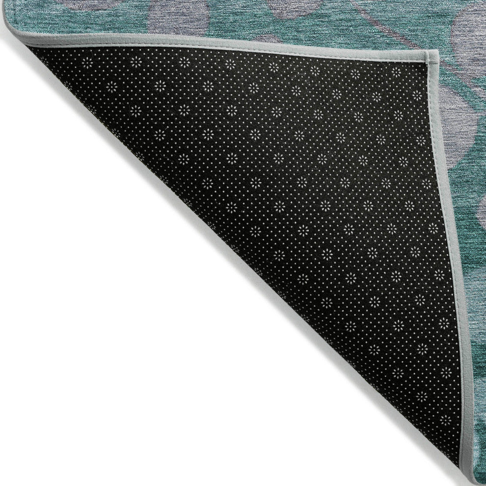 Machine Washable Indoor/Outdoor Chantille ACN1900 Teal 8' x 10' Rug