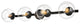 4 Light Black And Clear Bath Sconce