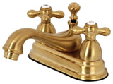 Kingston Brass 4" Centerset Bathroom Faucet, Brushed Brass