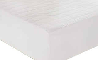 Cottonpure Sustainable 200 Thread Count Breathable 100% Cotton Mattress Pad, Whi