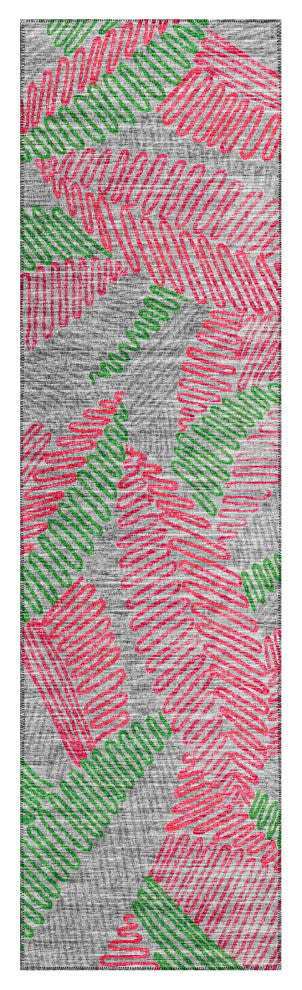 Indoor/Outdoor Sedona SN11 Fruity Machine Washable 2'3" x 10' Runner Rug