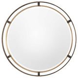 Uttermost Carrizo Bronze Round Mirror