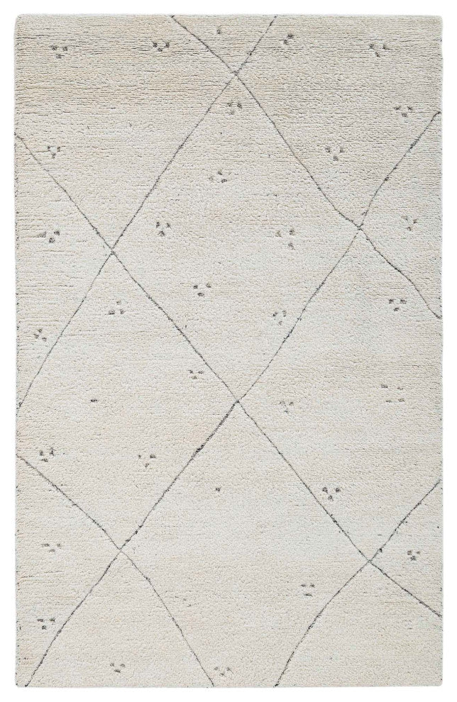 Adab Carved Lines Area Rug, Black, 5'x8'