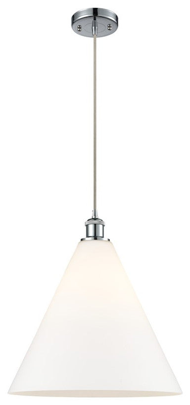 Innovations Lighting 516-1P-PC-GBC-161-LED Ballston Cone 1 Light 16" Pendant